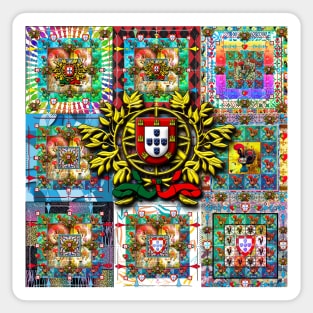 Portuguese Folk Art Designs Sticker